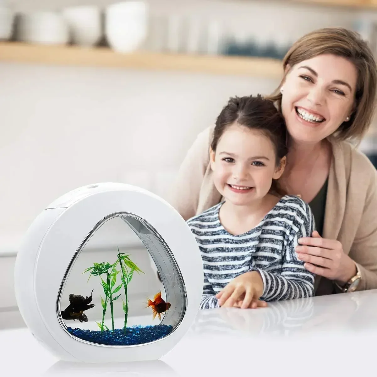 Planted Aquarium Bowl - Betta Balık Tankı, LED Işıklı ve