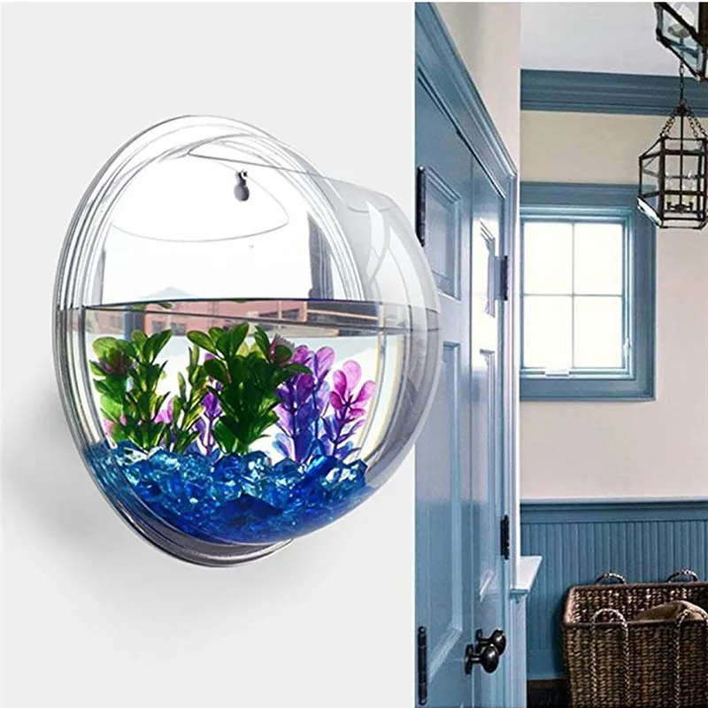 Planted Aquarium Bowl - Şeffaf akrilik asılı duvar akvaryum, bitki